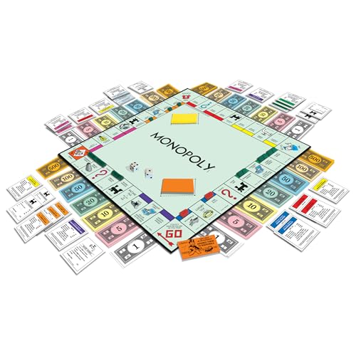 Monopoly The 1980's Edition with Original 1980's Artwork & Components incl. All Classic Tokens, by Winning Moves Games USA, Classic Family Board Game with Classic Tokens, for 2 to 8 Players, Ages 8+