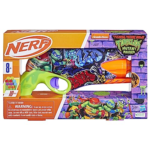 NERF Teenage Mutant Ninja Turtles Blaster, 10 Elite Darts, 8 & Up