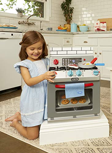 Little Tikes First Oven Realistic Pretend Play Appliance for Kids, Play Kitchen with 11 Accessories .