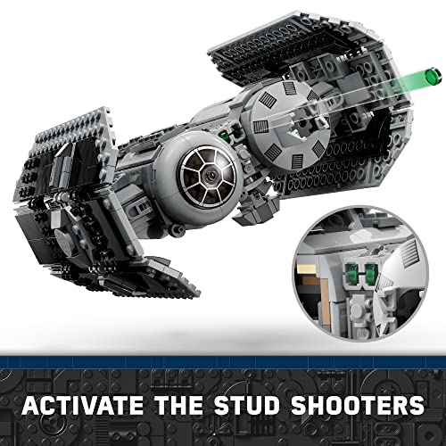 LEGO Star Wars TIE Bomber 75347, with Gonk Droid Figure, Darth Vader Minifigure and Lightsaber. 