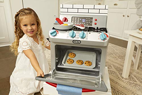 Little Tikes First Oven Realistic Pretend Play Appliance for Kids, Play Kitchen with 11 Accessories .