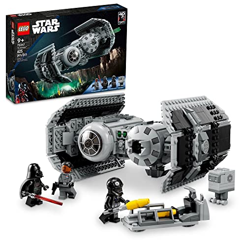 LEGO Star Wars TIE Bomber 75347, with Gonk Droid Figure, Darth Vader Minifigure and Lightsaber. 