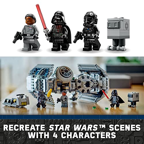 LEGO Star Wars TIE Bomber 75347, with Gonk Droid Figure, Darth Vader Minifigure and Lightsaber. 
