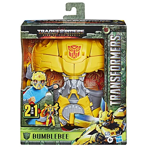 Transformers Rise of The Beasts Movie Bumblebee 2-in-1 Converting Roleplay Mask Action