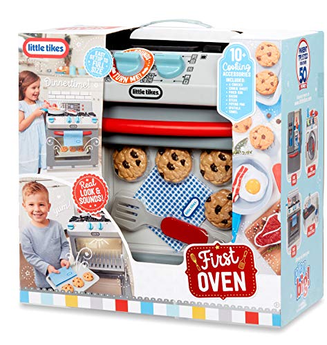Little Tikes First Oven Realistic Pretend Play Appliance for Kids, Play Kitchen with 11 Accessories .