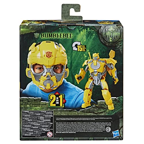 Transformers Rise of The Beasts Movie Bumblebee 2-in-1 Converting Roleplay Mask Action