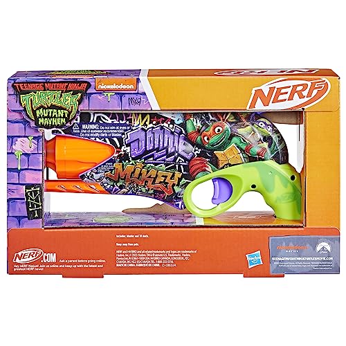 NERF Teenage Mutant Ninja Turtles Blaster, 10 Elite Darts, 8 & Up