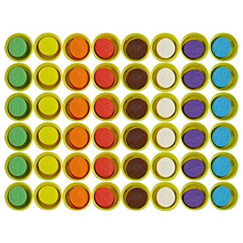 Play-Doh Bulk Pack of 48 Cans, 6 Sets of 8 Colors. 3oz . 2+ (Amazon Exclusive)