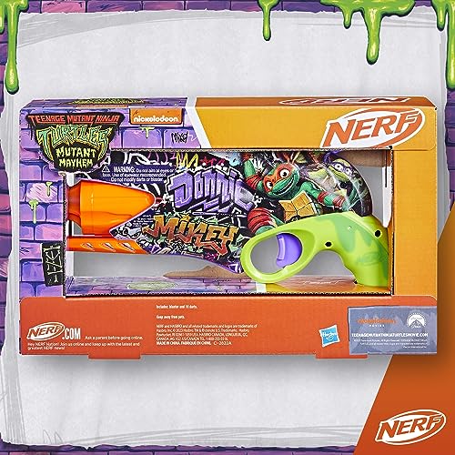 NERF Teenage Mutant Ninja Turtles Blaster, 10 Elite Darts, 8 & Up