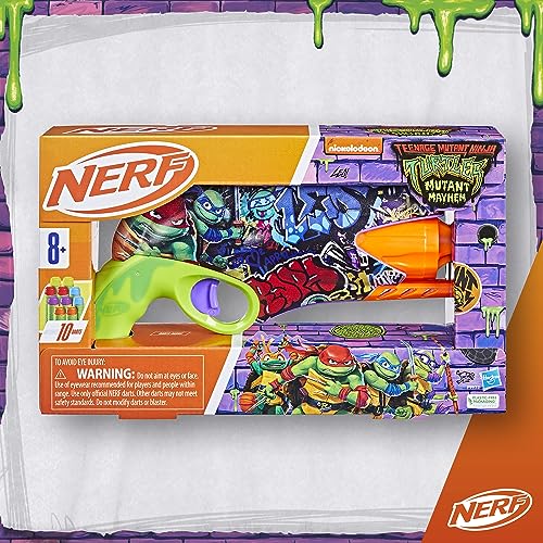 NERF Teenage Mutant Ninja Turtles Blaster, 10 Elite Darts, 8 & Up