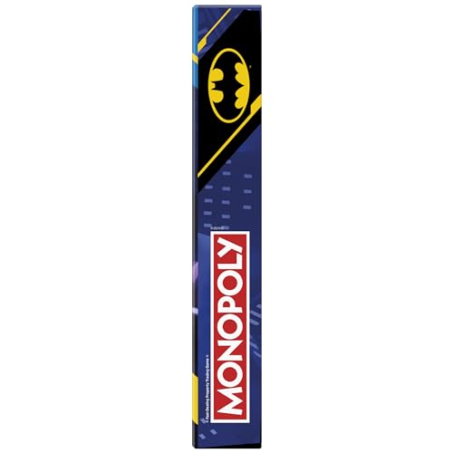 Monopoly Batman Edition Board Game | Monopoly Game for Batman Fans | Ages 8 and Up | 2 to 4 Players | Family Games | Strategy Games for Kids and Adults