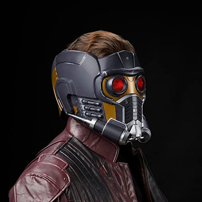 Marvel Legends Series Star-Lord Premium Electronic Roleplay Helmet with Light and Sound FX, Guardians of the Galaxy Adult Roleplay Gear