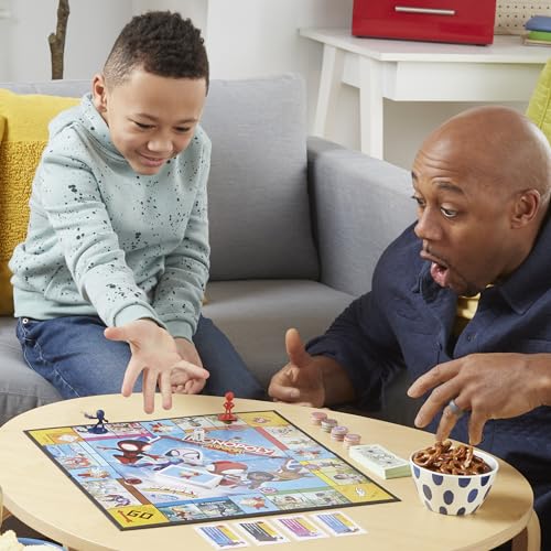 Hasbro Gaming Monopoly Junior: Marvel Spidey and His Amazing Friends Edition Board Game for Kids Ages 5+, with Artwork from The Animated Series, Kids Board Games