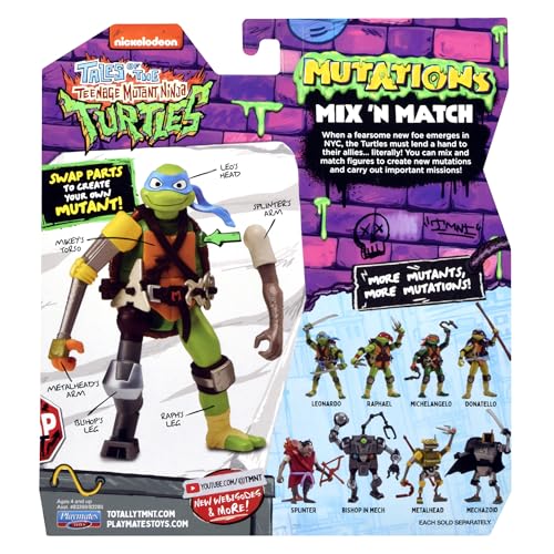 Tales of Teenage Mutant Ninja Turtles: Mutations Mix & Match 4.5" Leonardo Basic Action Figure Asst by Playmates Toys