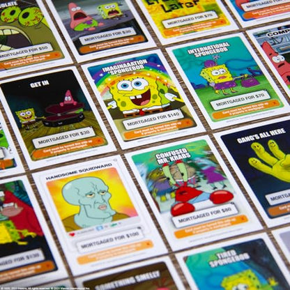 Monopoly Spongebob Squarepants Meme Edition | Based on Nickelodeon Show | Featuring Familiar Memes of Locations, Episodes, and Characters | Officially-Licensed & Collectible Monopoly