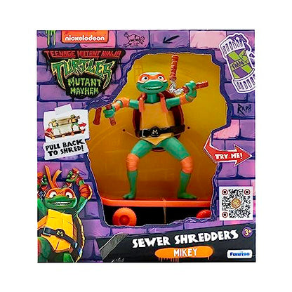 Teenage Mutant Ninja Turtles 5" Sewer Shredders Movie Edition Michelangelo Ages 3+ Shredding Action Figure