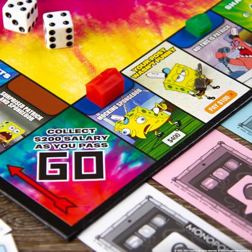 Monopoly Spongebob Squarepants Meme Edition | Based on Nickelodeon Show | Featuring Familiar Memes of Locations, Episodes, and Characters | Officially-Licensed & Collectible Monopoly