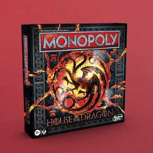 Monopoly House of the Dragon Edition Board Game | Based on the Hit TV Series | Ages 17 and Up | 2 to 6 Players | Strategy Games (Amazon Exclusive)