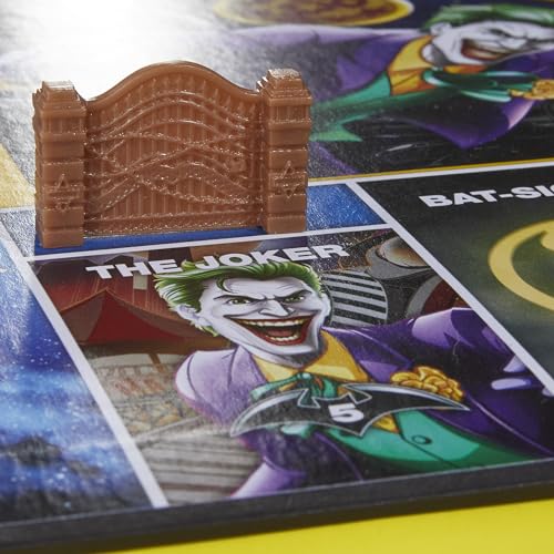 Monopoly Batman Edition Board Game | Monopoly Game for Batman Fans | Ages 8 and Up | 2 to 4 Players | Family Games | Strategy Games for Kids and Adults