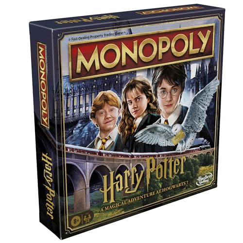 Monopoly Harry Potter Edition Board Game | A Magical Adventure at Hogwarts | Ages 8 and Up | 2 to 6 Players | Family Games | Gifts for Kids and Adults