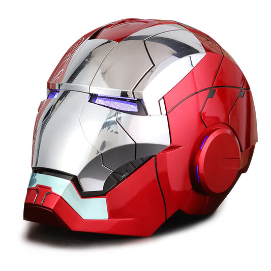 Helmet Man MK5 1:1 Cosplay Mask Electronic Open/Close Voice Control for Adult Superhero Movie Role-Playing Helmet Touch Sensor