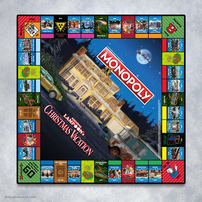 Monopoly National Lampoons Christmas Vacation, Featuring Themed Tokens Squirrel, Egg Nog Glass, Chainsaw & More, 2-6 Players, Ages 15+, Play Time 60+, Officially Licensed National Lampoons Board Game