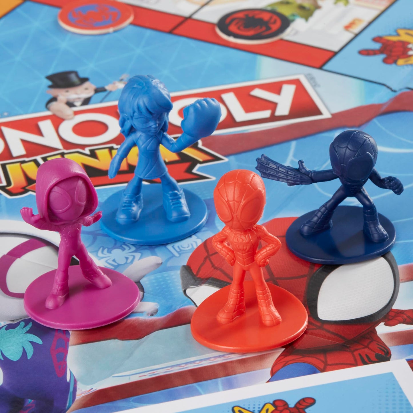 Hasbro Gaming Monopoly Junior: Marvel Spidey and His Amazing Friends Edition Board Game for Kids Ages 5+, with Artwork from The Animated Series, Kids Board Games