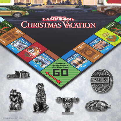 Monopoly National Lampoons Christmas Vacation, Featuring Themed Tokens Squirrel, Egg Nog Glass, Chainsaw & More, 2-6 Players, Ages 15+, Play Time 60+, Officially Licensed National Lampoons Board Game