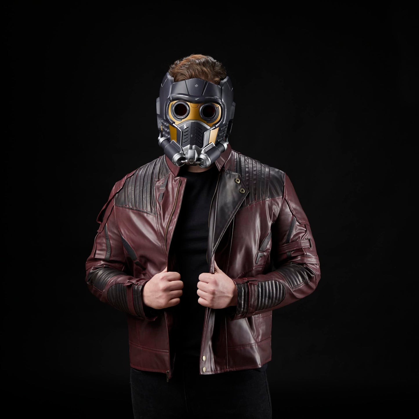 Marvel Legends Series Star-Lord Premium Electronic Roleplay Helmet with Light and Sound FX, Guardians of the Galaxy Adult Roleplay Gear