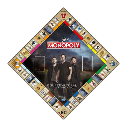 Winning Moves Supernatural Monopoly Board Game, Join The Winchester Brothers Sam and Dean, Advance to Vampire and Werewolf and Trade Your Way to Success, for Ages 16 and up