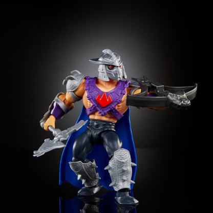 Masters of the Universe Mattel Origins Turtles of Grayskull Action Figure & Accessories, Shredder Collectible Toy with 16 Joints, TMNT & Motu Crossover