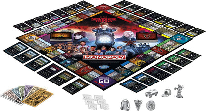 MONOPOLY: Netflix Stranger Things Edition Board Game for Adults and Teens Ages 14+, Game for 2-6 Players, Inspired by Stranger Things Season 4, Multicolor