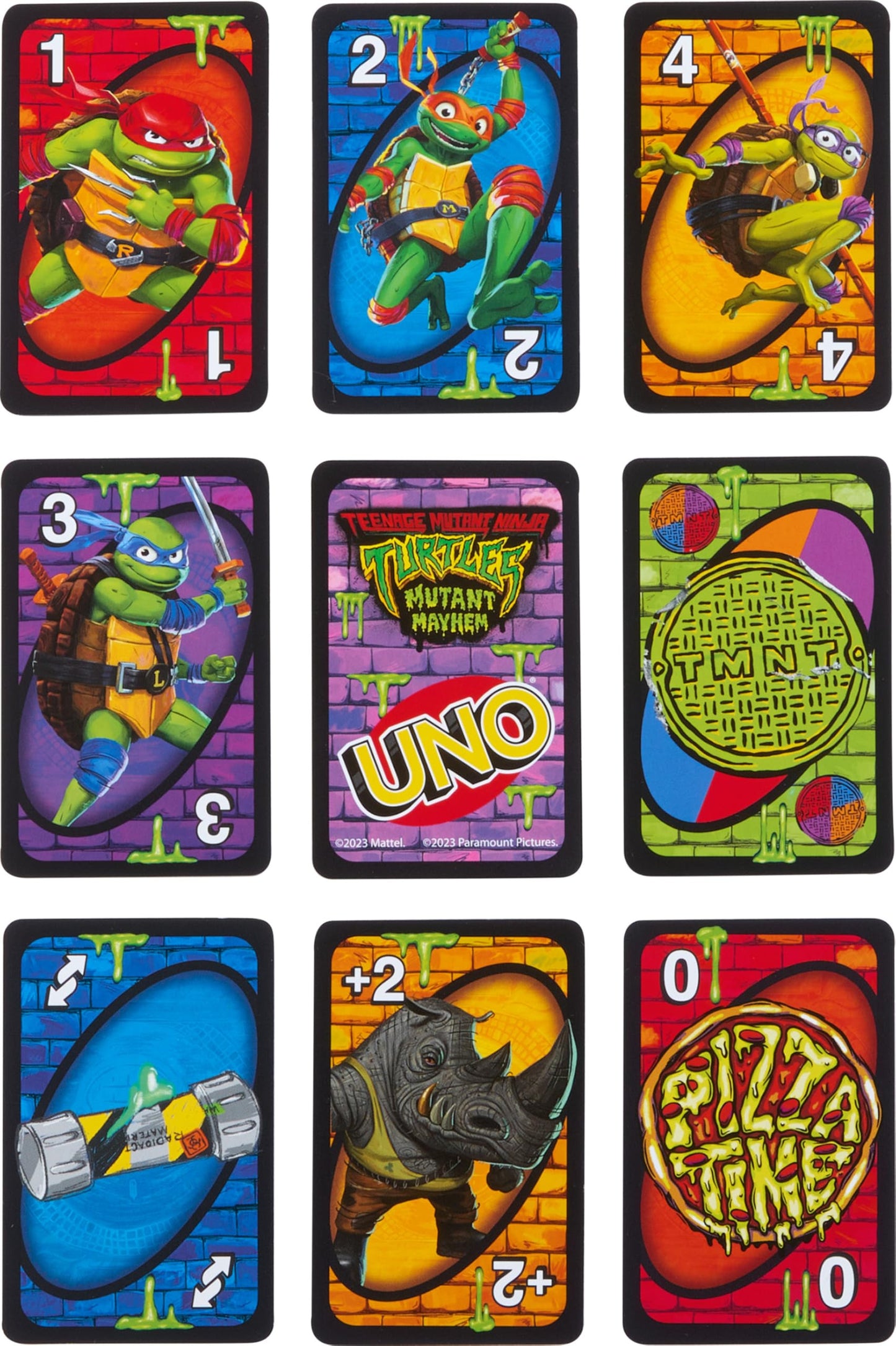 Mattel Games UNO Teenage Mutant Ninja Turtles Mutant Mayhem Card Game for Kids & Family Nights, Parties, Travel, Camping & More