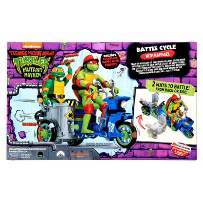 Teenage Mutant Ninja Turtles: Mutant Mayhem Battle Cycle with Exclusive Raphael Figure by Playmates Toys