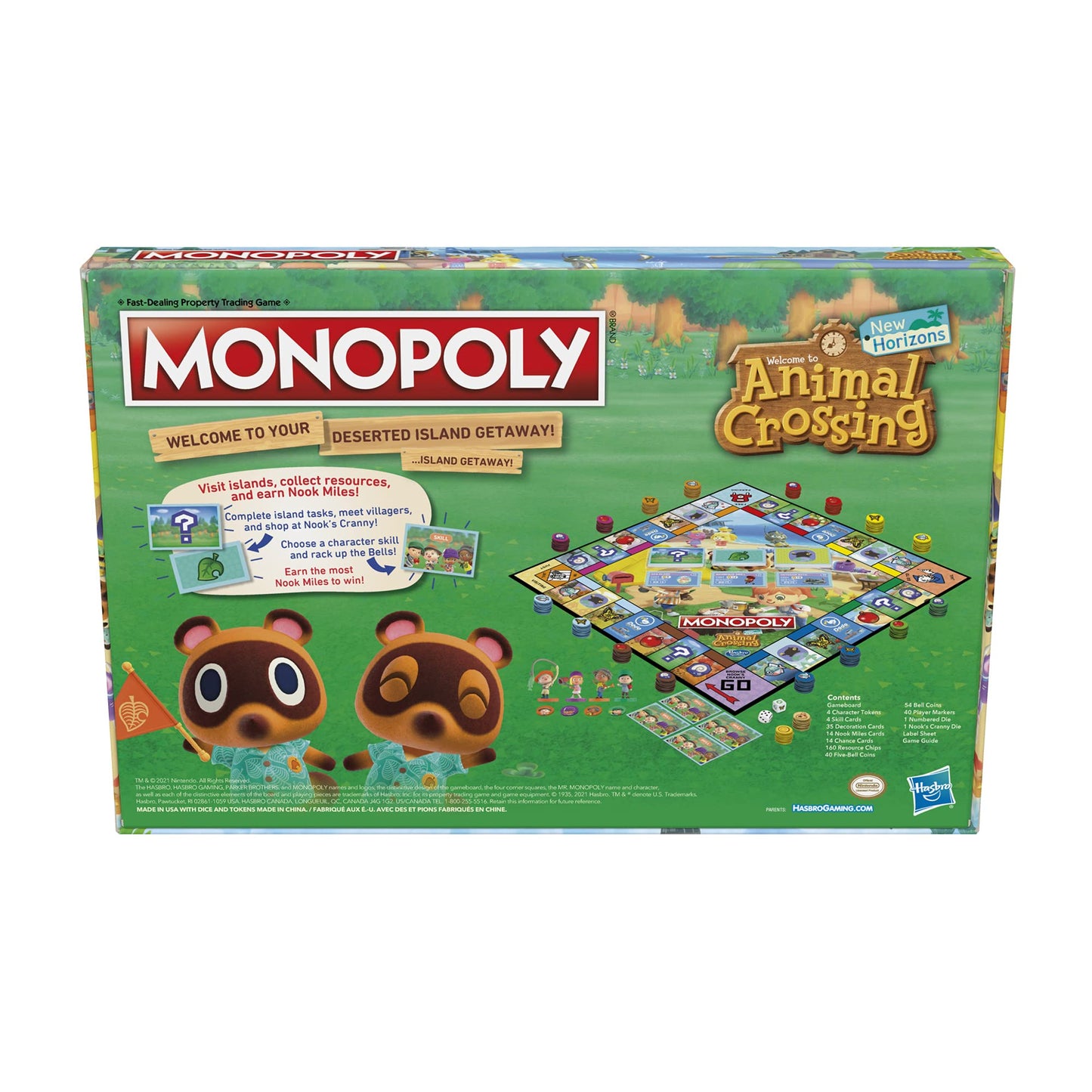 Monopoly Animal Crossing New Horizons Edition Board Game for Kids Ages 8 and Up, Fun Game to Play for 2-4 Players