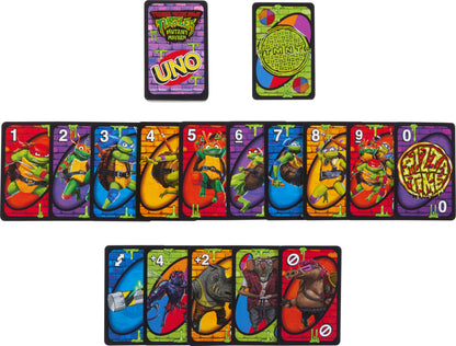 Mattel Games UNO Teenage Mutant Ninja Turtles Mutant Mayhem Card Game for Kids & Family Nights, Parties, Travel, Camping & More