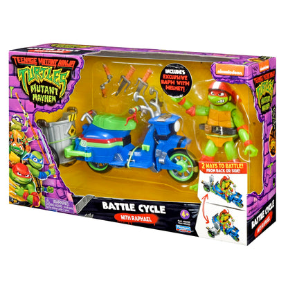 Teenage Mutant Ninja Turtles: Mutant Mayhem Battle Cycle with Exclusive Raphael Figure by Playmates Toys