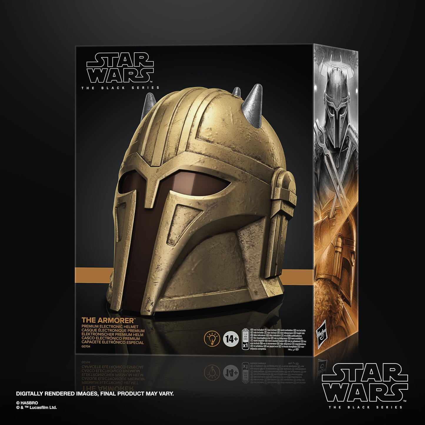 STAR WARS The Black Series The Armorer Premium Electronic Helmet, Roleplay Item for Ages 14 and Up