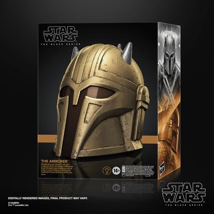 STAR WARS The Black Series The Armorer Premium Electronic Helmet, Roleplay Item for Ages 14 and Up