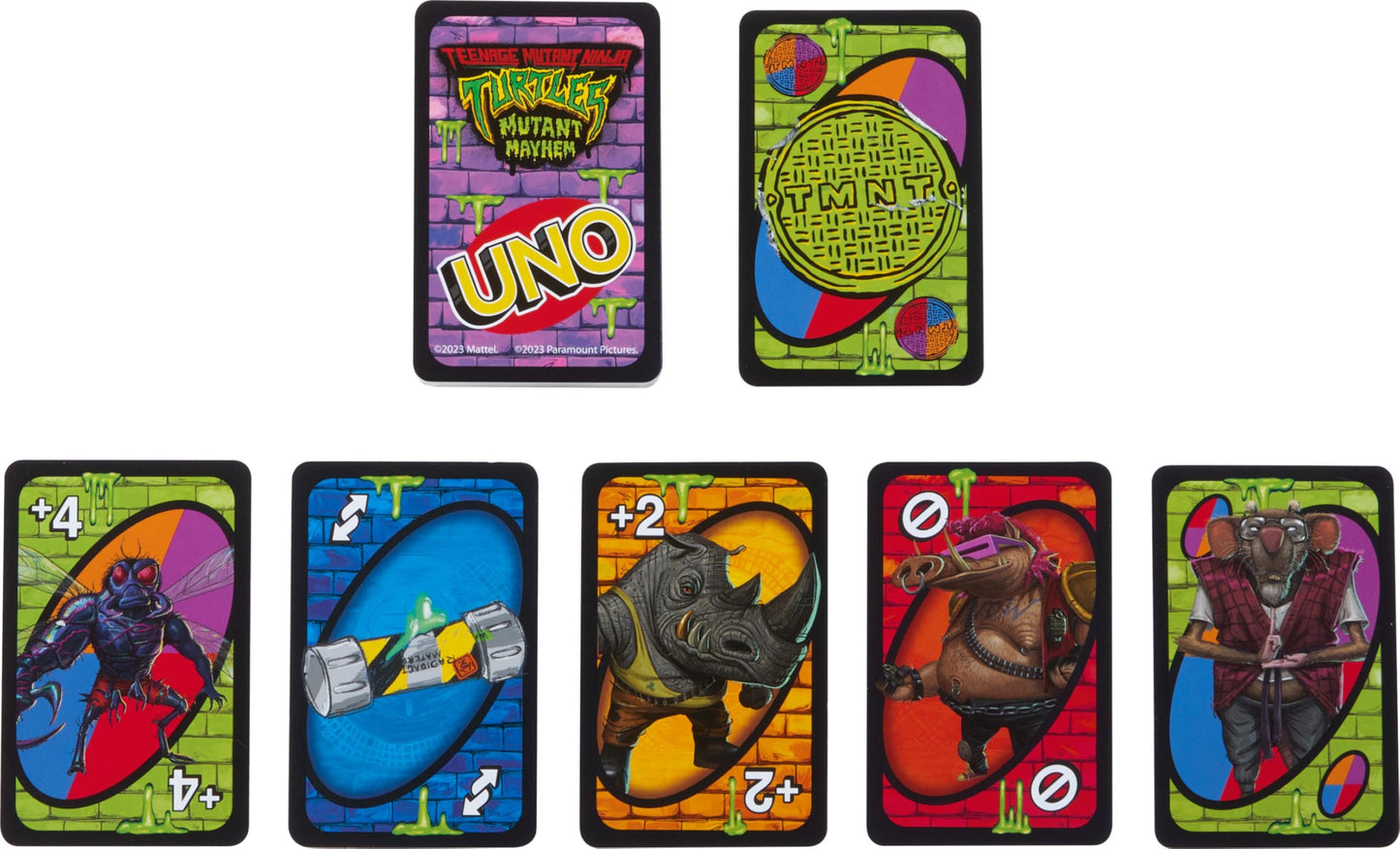 Mattel Games UNO Teenage Mutant Ninja Turtles Mutant Mayhem Card Game for Kids & Family Nights, Parties, Travel, Camping & More