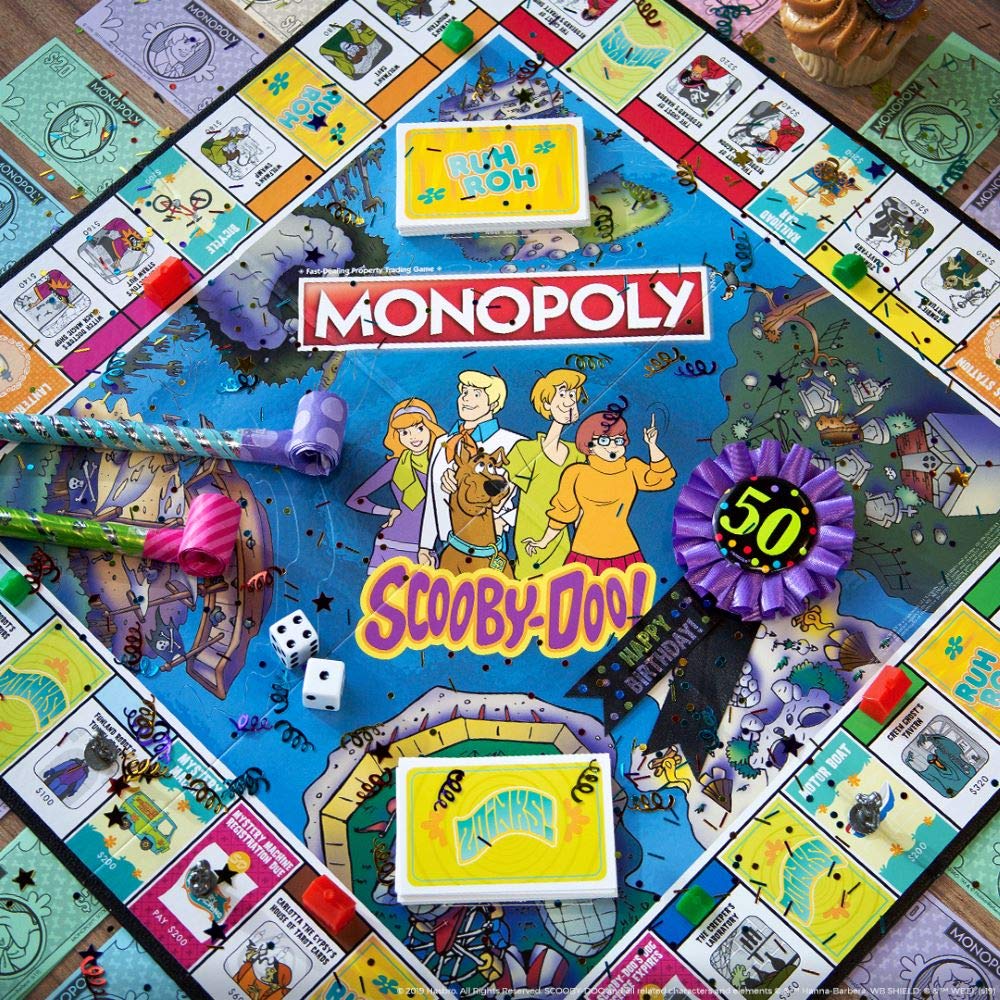 Monopoly Scooby-Doo! Board Game | Official Scooby-Doo! Merchandise Based on The Popular Scooby-Doo! Cartoon | Classic Monopoly Game Featuring Scooby-Doo! Characters