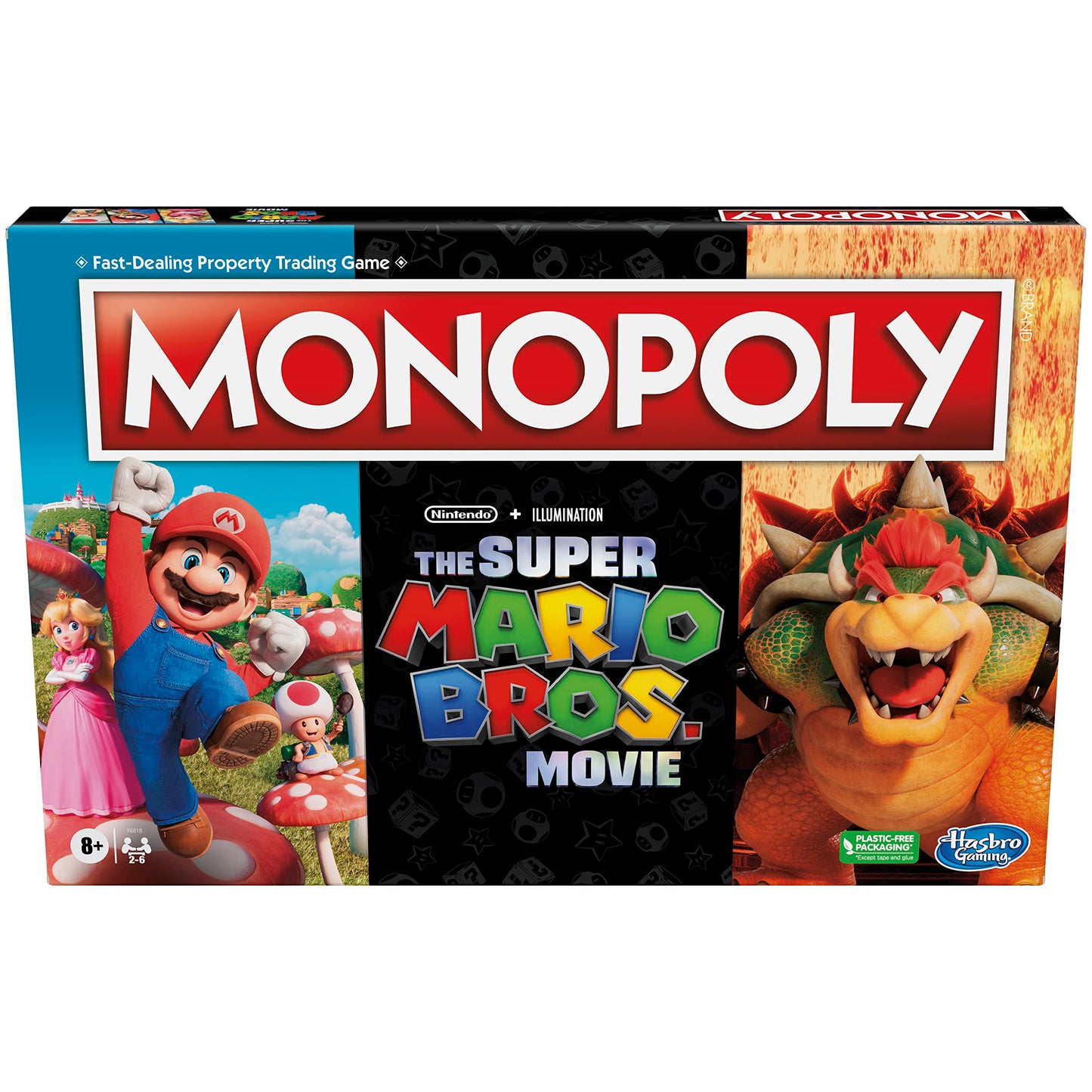 Hasbro Gaming Monopoly The Super Mario Bros. Movie Edition Kids Board Game, Family Games for Super Mario Fans, Ages 8+