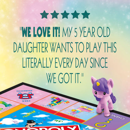 Monopoly Junior: Unicorn Edition Board Game | Magical-Themed Indoor Family Game | 2 to 4 Players | Preschool Games | Kids Ages 5+ (Amazon Exclusive)