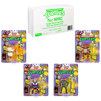 PlayMates Teenage Mutant Ninja Turtles Classic Movie Star Mutants 4-Pack Bundle Toys