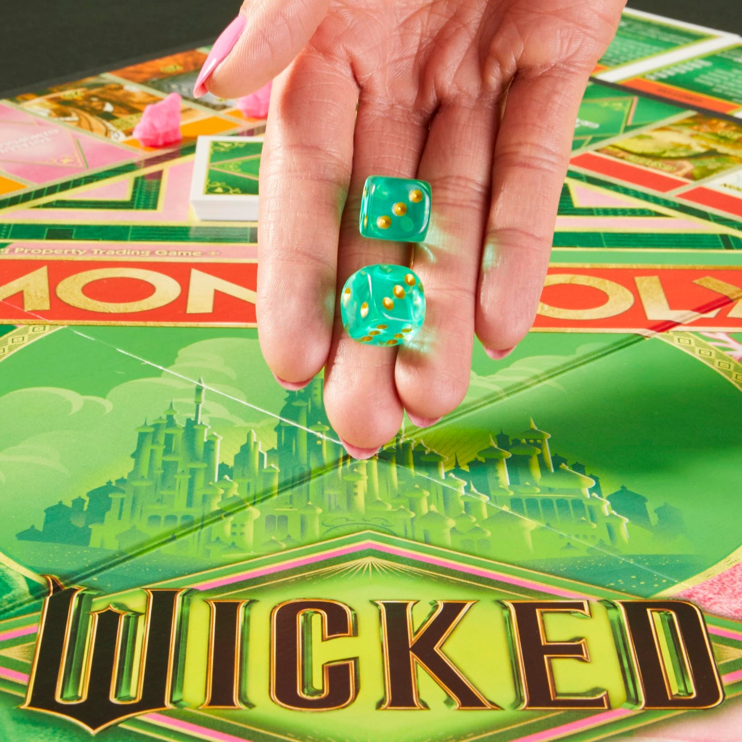 Monopoly Wicked Edition Board Game | Inspired by The Motion Picture | Ages 8+ | 2 to 6 Players | 30 Mins. | Family Games for Kids, Teens, and Adults