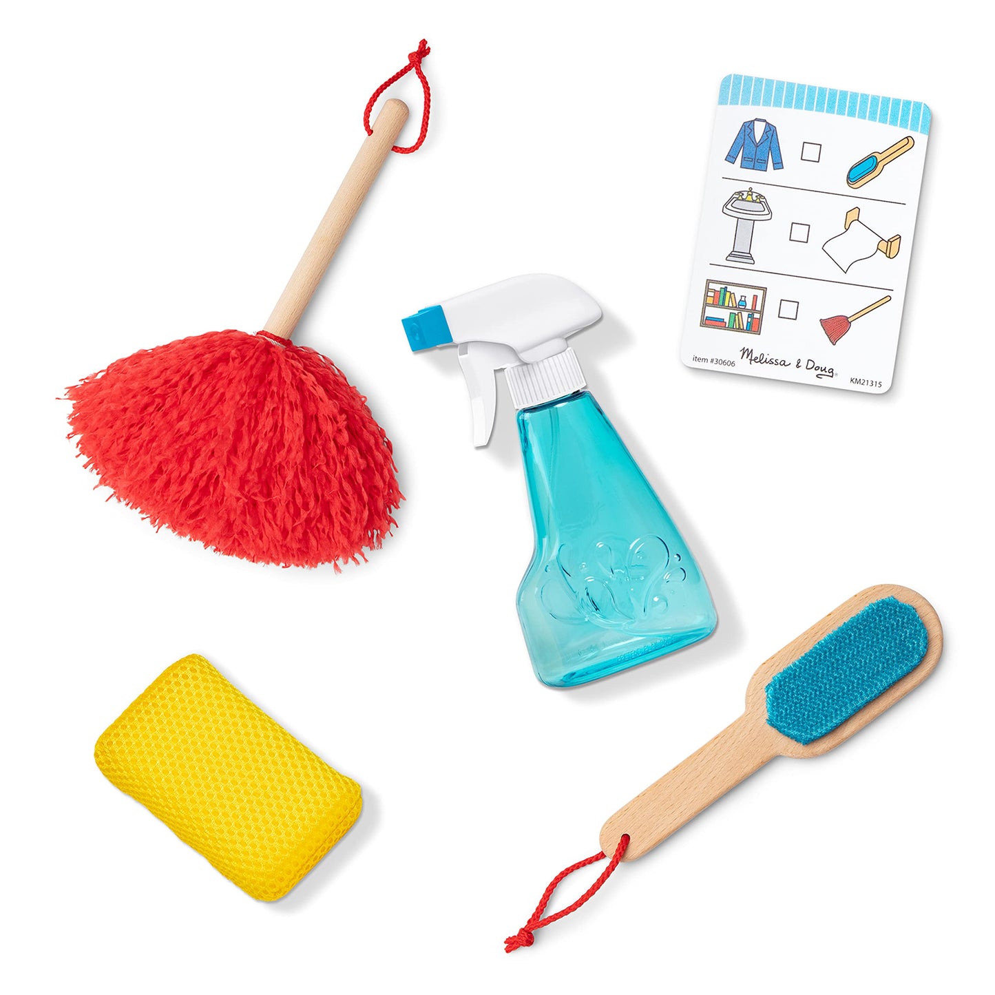 Melissa & Doug Deluxe Sparkle & Shine Cleaning Play Set (11 Pieces) - FSC Certified