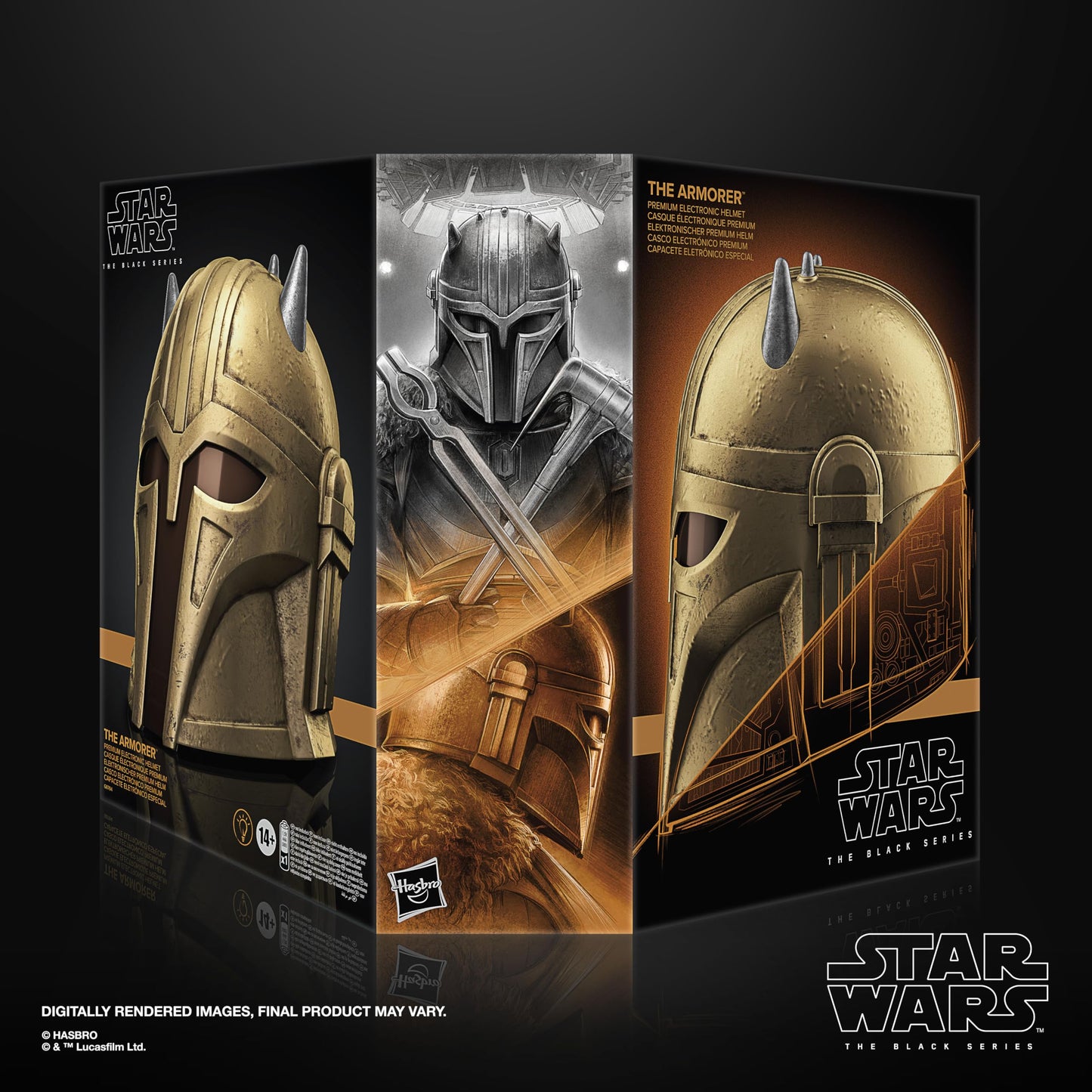 STAR WARS The Black Series The Armorer Premium Electronic Helmet, Roleplay Item for Ages 14 and Up