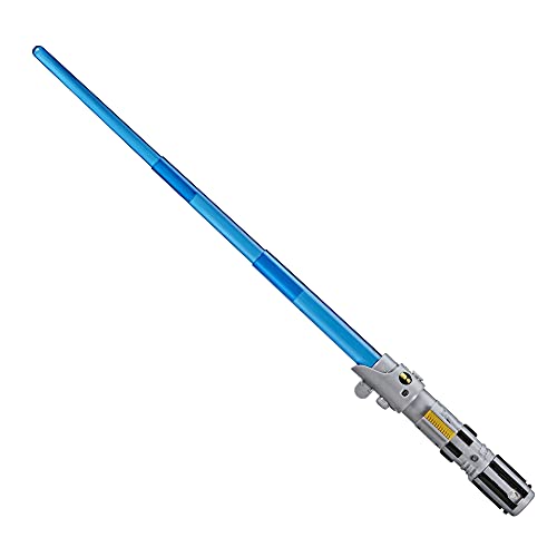 STAR WARS Lightsaber Forge Luke Skywalker Electronic Extendable Blue Lightsaber Toy, Customizable Roleplay Toy, Kids Ages 4 and Up