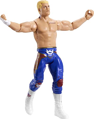 Mattel WWE Cody Rhodes Top Picks Action Figure, Collectible with 10 Points of Articulation & Life-Like Detail, 6-Inch