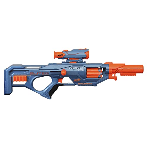 NERF Elite 2.0 Eaglepoint RD-8 Blaster - 8-Dart Drum, Detachable Scope and Barrel, 16 Official Elite Darts, Bolt Action.